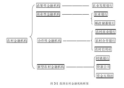 图 2-1 我国农村金融机构框架