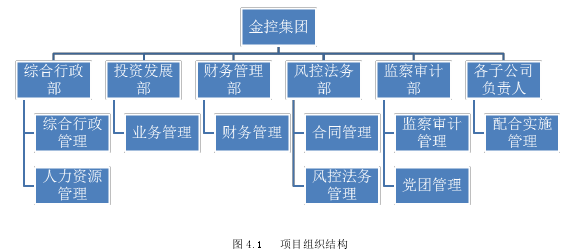 图 4.1   项目组织结构