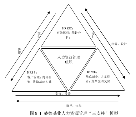 图 6-1 盛德基业人力资源管理“三支柱”模型