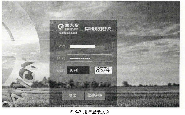 图5-2用户登录页面