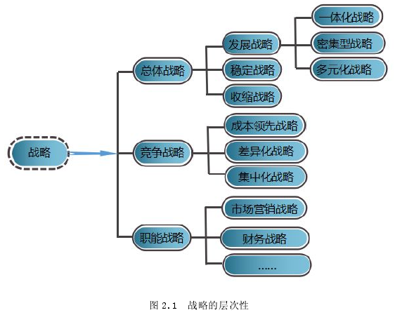 图 2.1 战略的层次性