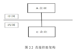 图 2.2 直接控股架构