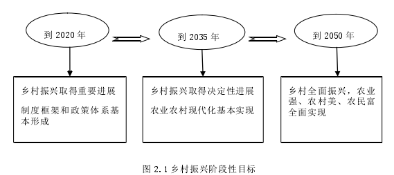 图 2.1 乡村振兴阶段性目标 