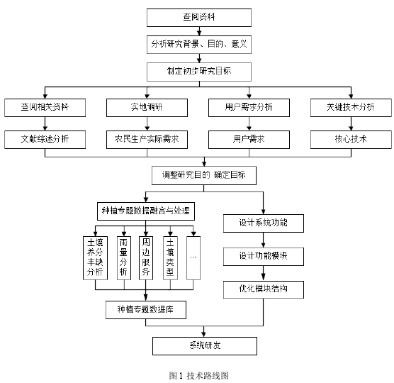 图 1 技术路线图