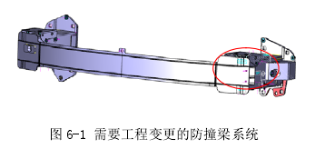 图 6-1 需要工程变更的防撞梁系统