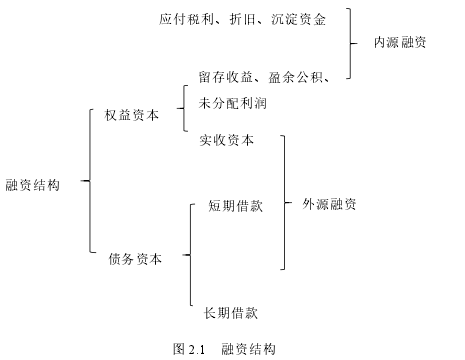 图 2.1 融资结构