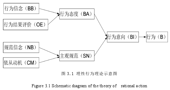 图 3.1 理性行为理论示意图