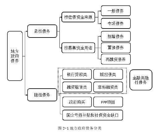 图 2-1 地方政府债务分类