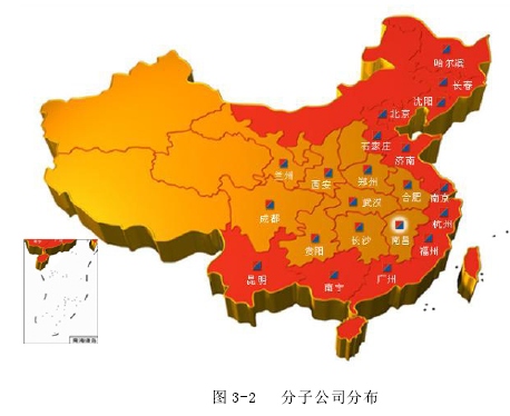 图 3-2 分子公司分布