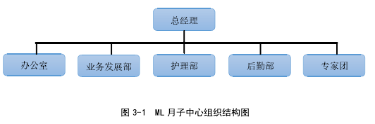 图 3-1 ML 月子中心组织结构图