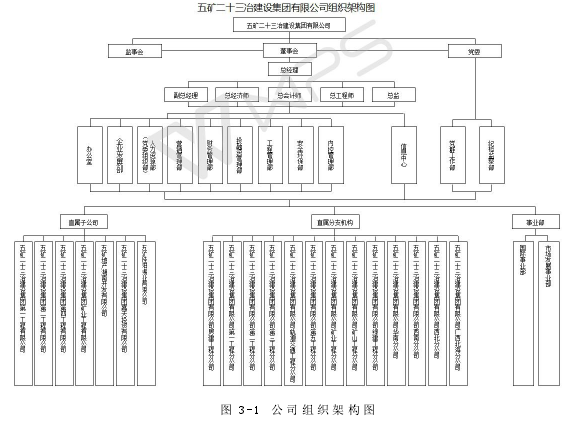 图 3-1 公司组织 架构图