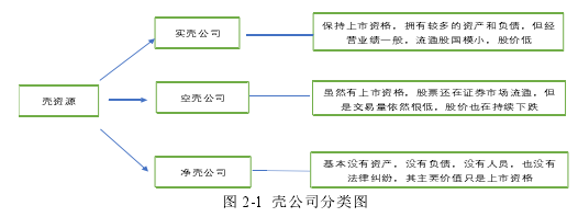 图 2-1 壳公司分类图