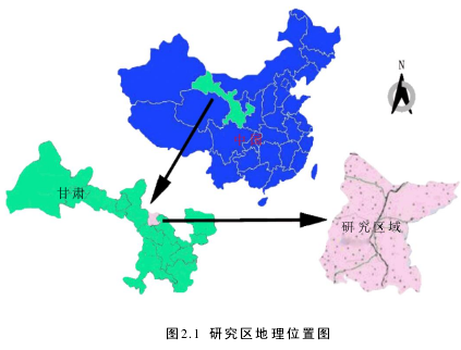 图2.1 研究区地理位置图