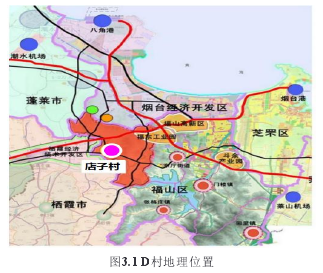 图3.1 D村地理位置