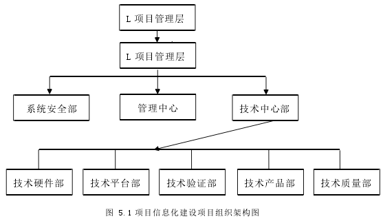 图 5.1 项目信息化建设项目组织架构图