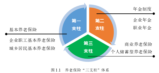 图 1.1 养老保险“三支柱”体系