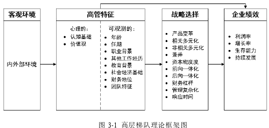 图 3-1 高层梯队理论框架图