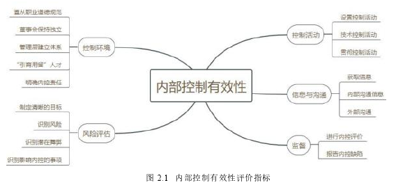 图 2.1 内部控制有效性评价指标