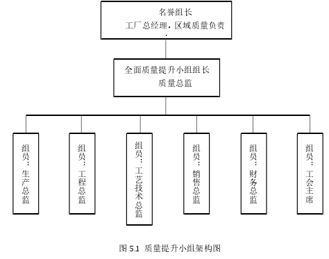 图 5.1 质量提升小组架构图