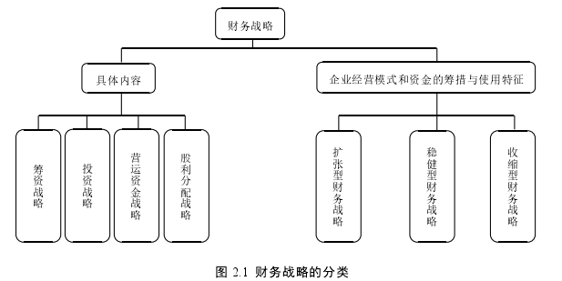 图 2.1  财务战略的分类