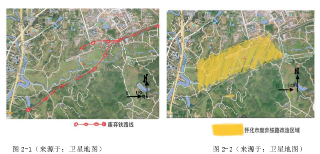 图 2-1（来源于：卫星地图） 图 2-2（来源于：卫星地图）