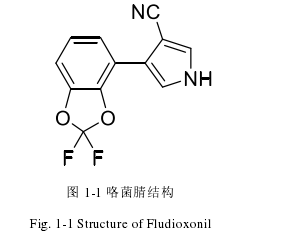 图 1-1 咯菌腈结构 