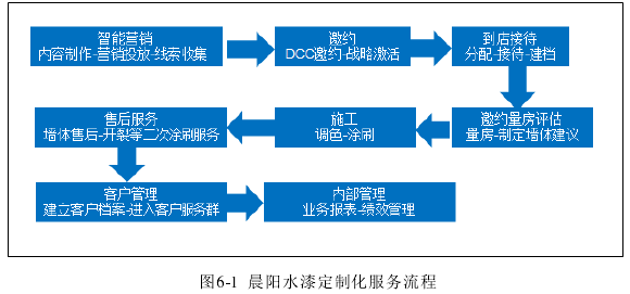 图6-1  晨阳水漆定制化服务流程 