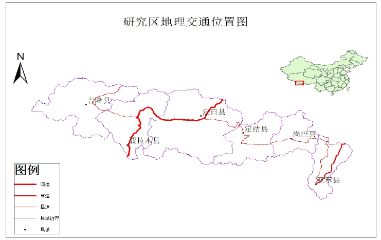 图2-1 自然地理位置图