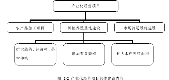  图  2-2  产业化经营项目具体建设内容 